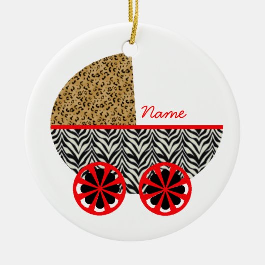 Pram Ornament met Peter Pan Girls Quote (Voorkant)