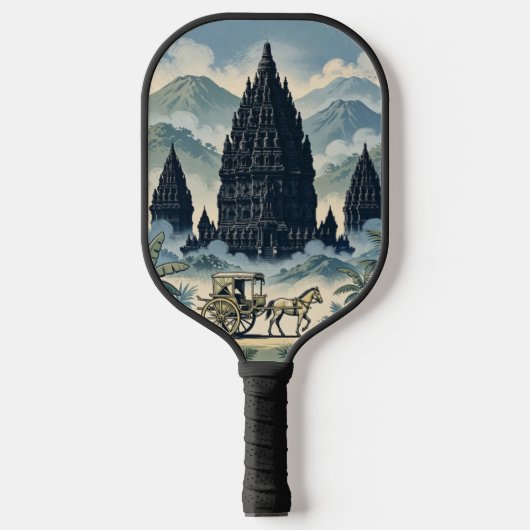 Prambanan Hindoe Tempel Java Indonesië Pickleball Paddle (Voorkant)