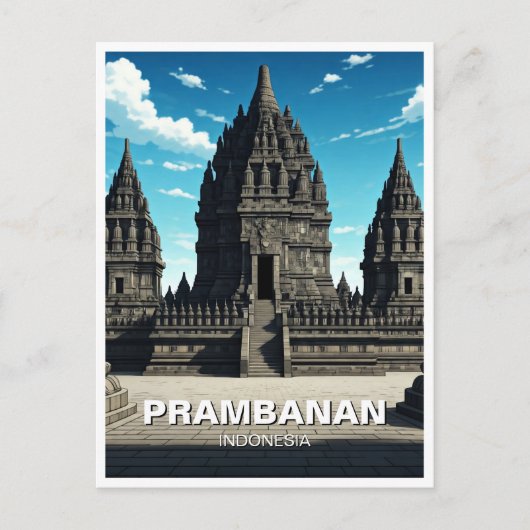 Prambanan Tempel Indonesië UNESCO Briefkaart (Voorkant)