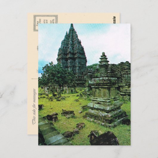 Prambanan tempelcomplex, Java, Indonesië Briefkaart (Voorkant / Achterkant)