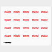 Pranav Stamp Ronde Sticker (Vel)