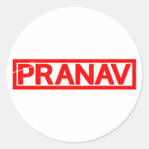 Pranav Stamp Ronde Sticker