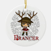 Prancer Keramisch Ornament (Voorkant)