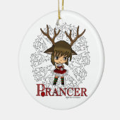 Prancer Keramisch Ornament (Links)