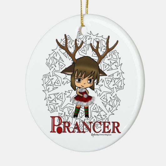 Prancer Keramisch Ornament (Links)