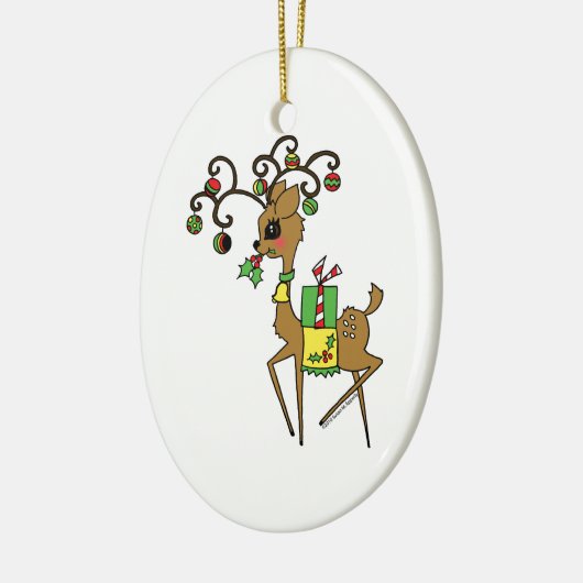 Prancer Keramisch Ornament (Links)