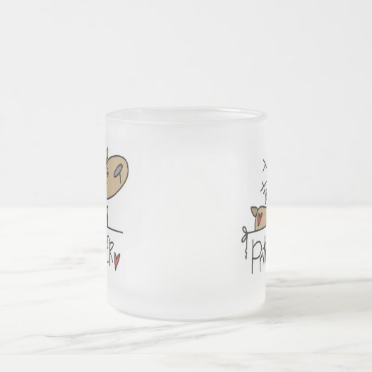 Prancer Reindeer Tshirts en Gifts Matglas Koffiemok (Center)