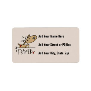 Prancer Rendier Kerst T-shirts en Cadeaus Etiket