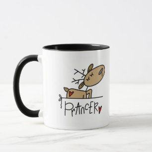Prancer Rendier T-shirts en Cadeaus Mok