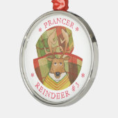 PRANCER RENDIEREN Premium Rond Ornament (Links)