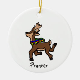 Prancer/Vixen-Ornament Keramisch Ornament