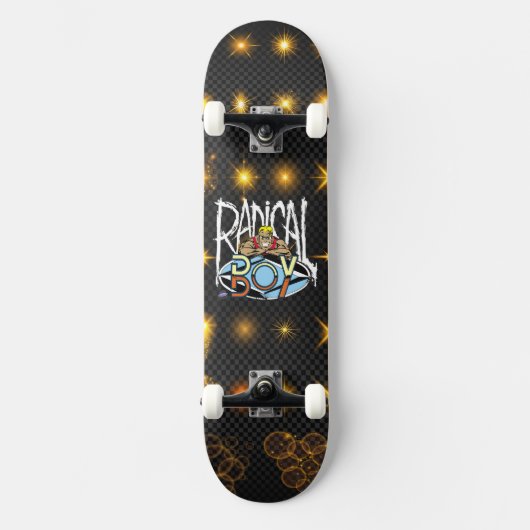 Prancha de Skate Stelar Radical Boy® Persoonlijk Skateboard (Voorkant)