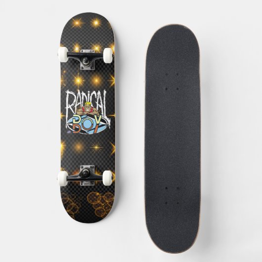 Prancha de Skate Stelar Radical Boy® Persoonlijk Skateboard (Voorkant)