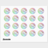 Pranching door positiviteit ronde sticker (Vel)