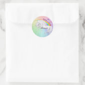 Pranching door positiviteit ronde sticker (Tas)