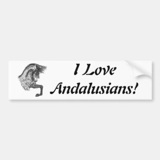 Prancing Andalusiaans Bumpersticker