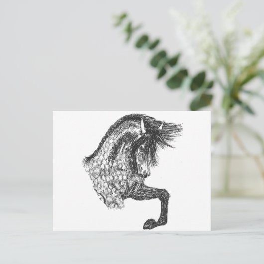 Prancing Andalusian Briefkaart (Staand voorkant)