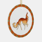 Prancing Borzoi Ornament (Rechts)