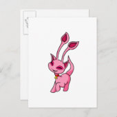 Prancing pink Aisha Briefkaart (Voorkant / Achterkant)