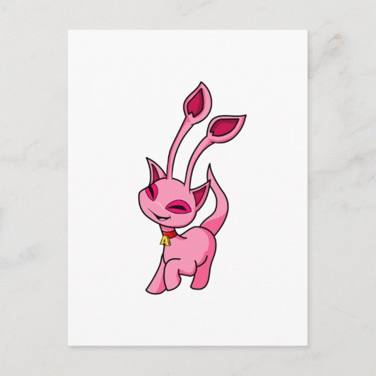 Prancing pink Aisha Briefkaart (Voorkant)