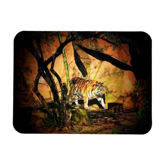 Prancing Tiger Magnet Magneet (Horizontaal)