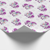 Prancing Unicorns Wrapping Paper Cadeaupapier (Hoek)