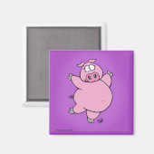 Prancing Varkensmagneet Magneet (Voorkant / Achterkant)