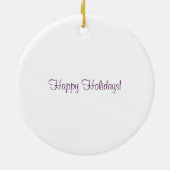 Prancingpaard in de maan kerstversiering keramisch ornament (Achterkant)