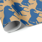 Prancingpaard Silhouette Cadeaupapier (Rol Hoek)