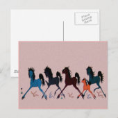 Prancingpaarden Briefkaart (Voorkant / Achterkant)