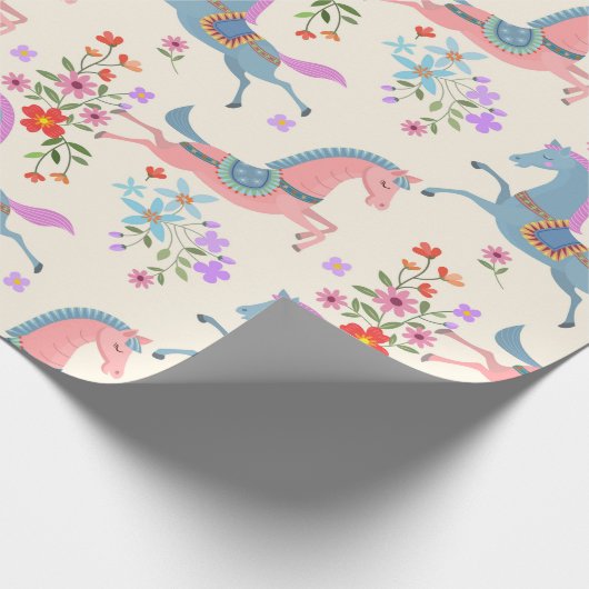 Prancingpaarden Cadeaupapier (Hoek)