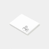 Prancings Dapple Gray Horse Post Sticky Notes (Schuin)