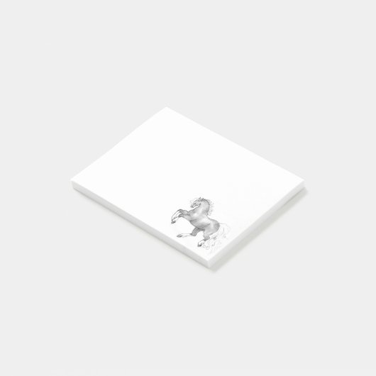 Prancings Dapple Gray Horse Post Sticky Notes (Schuin)