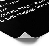 Prangry Definition Shirt Pregnancy Funny Graphic Poster (Hoek)