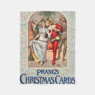 Prang's Christmas Card (ca. 1886)  Fleece Deken