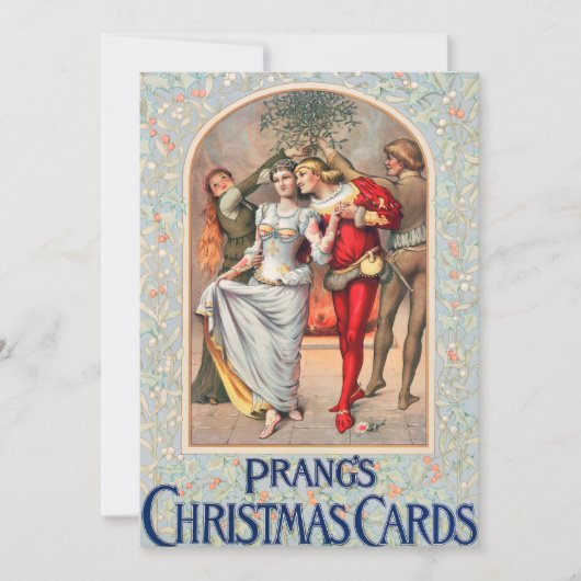 Prang's Christmas Card (ca. 1886) Invitation. Kaart (Voorkant)