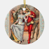 Prang's Christmas Card (ca. 1886)  Keramisch Ornament (Voorkant)