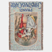 Prang's kerstkaart (ca. 1886) deken (Voorkant Verticaal)
