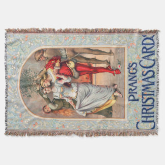 Prang's kerstkaart (ca. 1886) deken