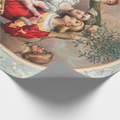 Prang's kerstkaart (ca. 1886) inpakpapier (Hoek)