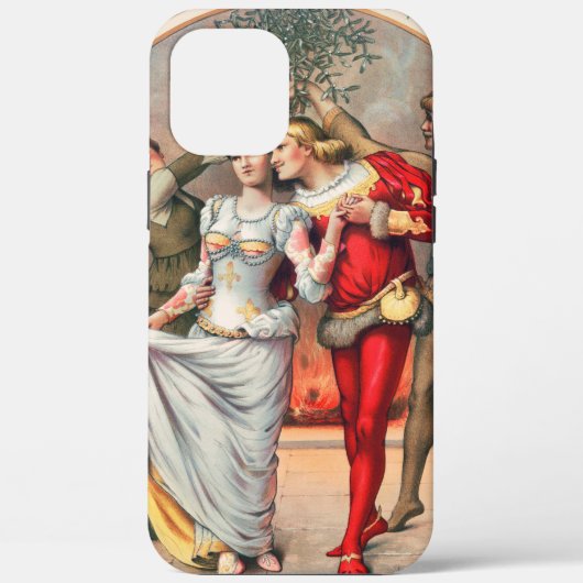 Prang's Kerstkaart (ca. 1886) iPhone Hoesje (Achterkant)