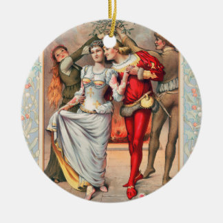 Prang's kerstkaart (ca. 1886)  keramisch ornament