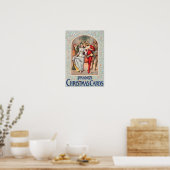 Prang's Kerstkaart (ca. 1886) Prints Poster (Keuken)