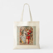 Prang's Kerstkaart (ca. 1886) Totetas. Tote Bag (Achterkant)