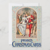 Prang's kerstkaart (ca. 1886) Uitnodiging. Kaart (Achterkant)