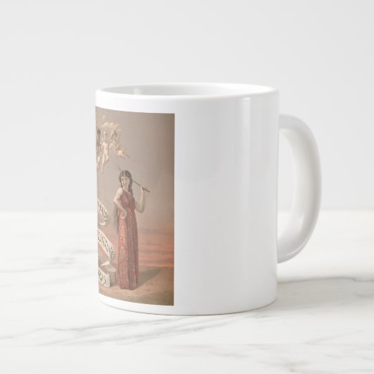 Prang's Valentijn Kaarten AD, Vrouw & Cherubs Grote Koffiekop (Voorkant rechts)