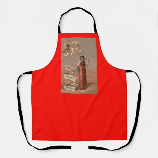 Prang's Valentijn Kaarten AD, Vrouw & Cherubs Schort (Voorkant)