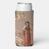 Prang's Valentijn Kaarten AD, Vrouw & Cherubs Seltzer Blikjeskoeler (Seltzer Achterkant)