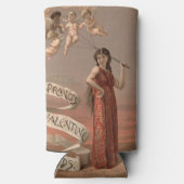 Prang's Valentijn Kaarten AD, Vrouw & Cherubs Seltzer Blikjeskoeler (Achterkant)