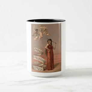 Prang's Valentijnkaarten AD, vrouw & cherubijnen Mok